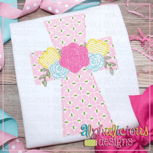 Floral Cross-Triple Bean