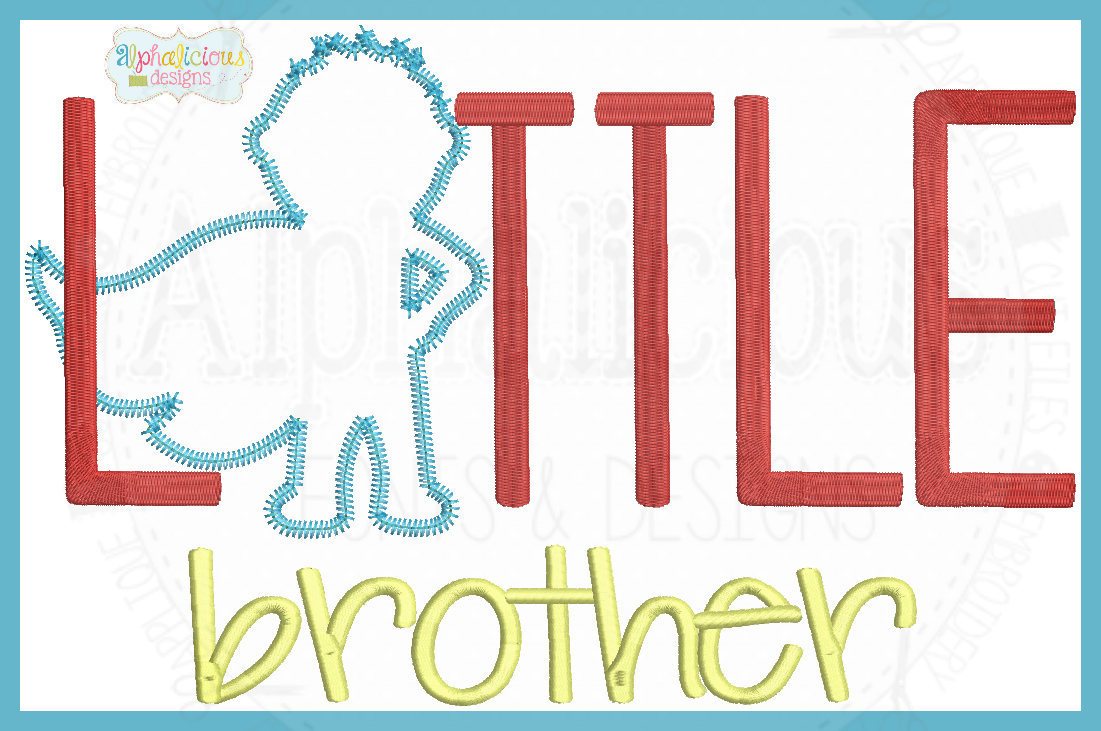 Super Brother- Little Brother Applique