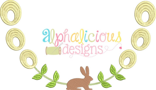 Little Bunny Foo Foo Eyelet Monogram Frame