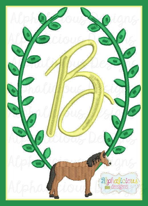 Horse MINI Monogram Frame