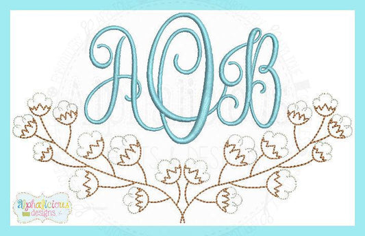 Vintage Cotton Monogram Swag