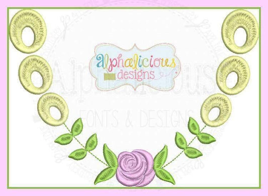 Eyelet Rose Monogram Laurel- Size Bundle