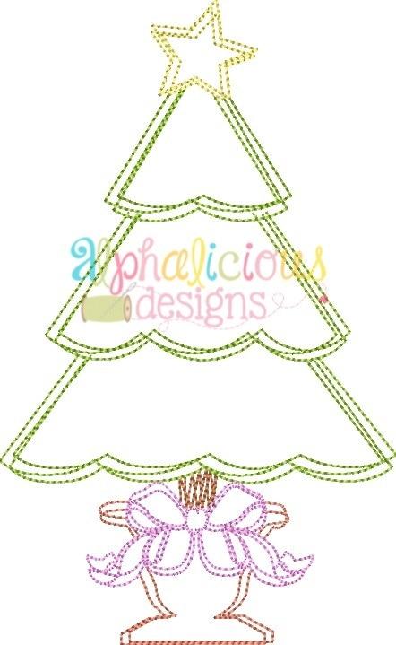 Fancy Scribble Holiday Tree-Vintage Scribble