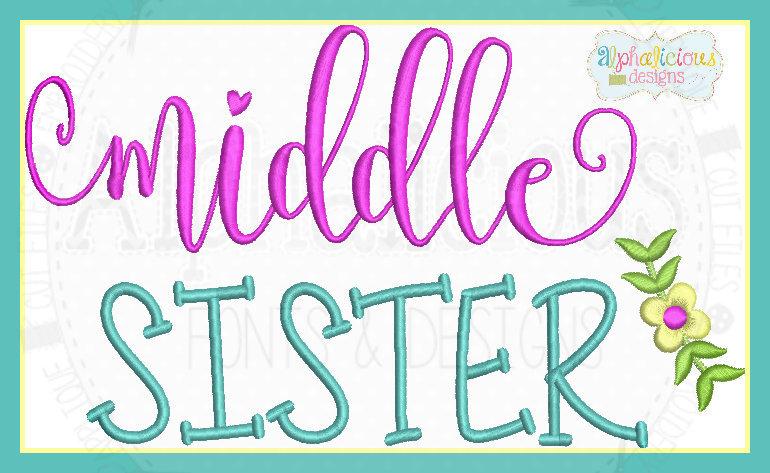 Middle Sister Laurel Embroidery