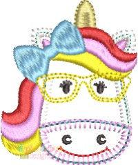Magical Unicorn with Glasses Feltie - Blanket