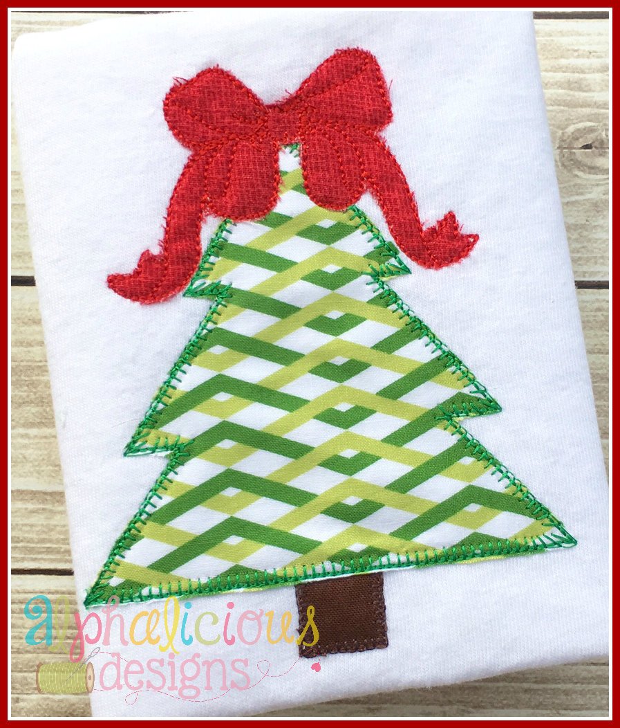 Southern Charm Christmas Tree Blanket Applique Design