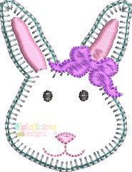 Little Bunny with Bow Feltie - Blanket