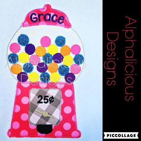 Gumball Machine Applique