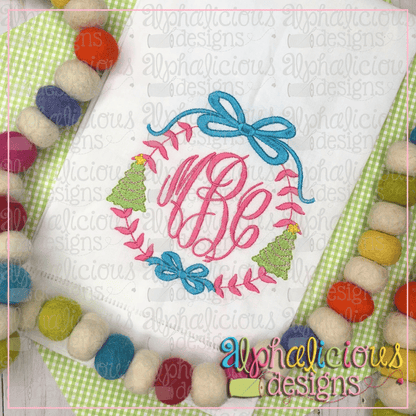 Preppy  Girl Christmas Tree Frame