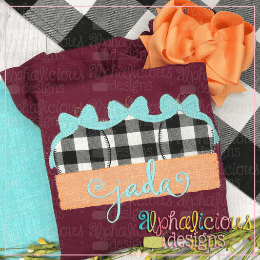 Simple Pumpkin Trio with Bows-Blanket