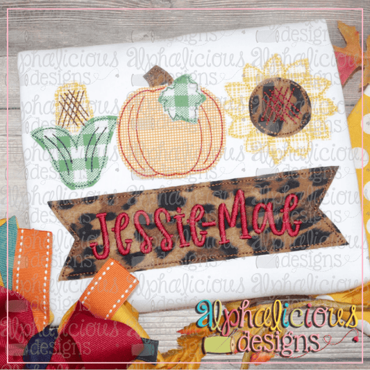 Pumpkin Patch Three in a Row- Triple Bean