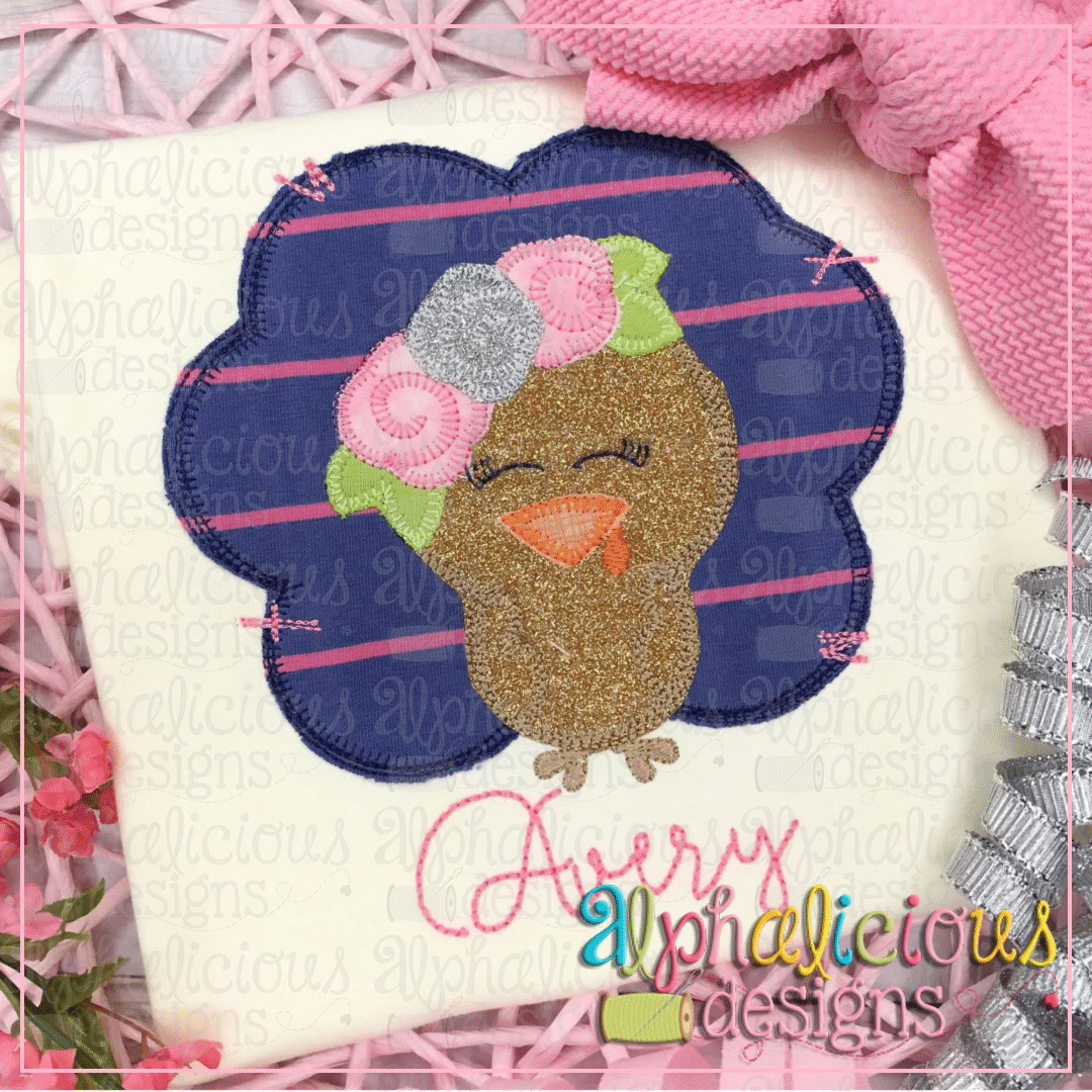 Floral Turkey-Blanket