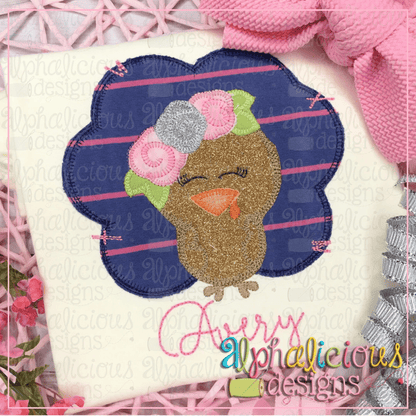 Floral Turkey-Blanket