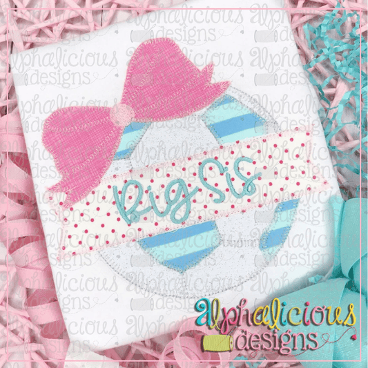 Soccer Ball with Bow-Blanket