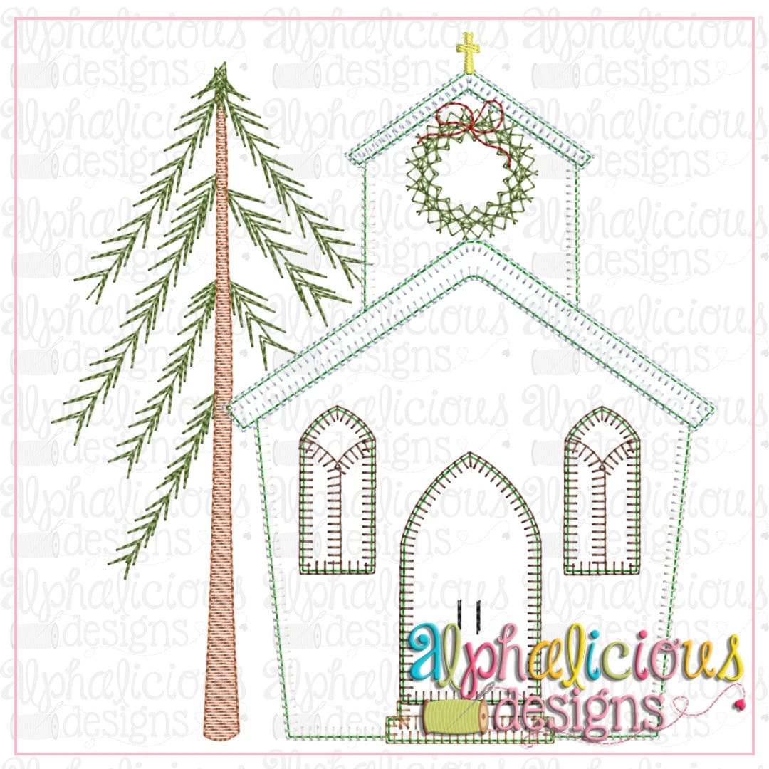 Christmas Church-Blanket