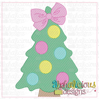 Polka Dot Tree with Bow-Sketch