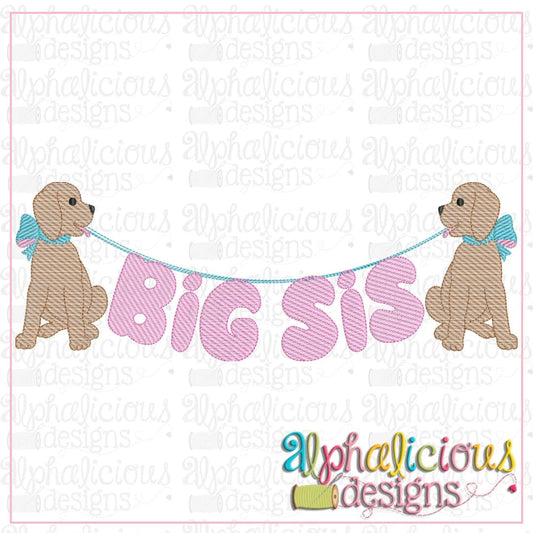 Big Sis Pup Bunting-Sketch