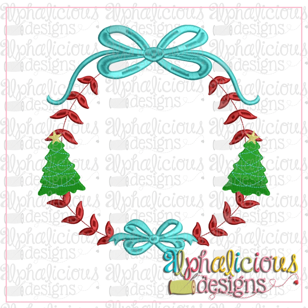Preppy  Girl Christmas Tree Frame