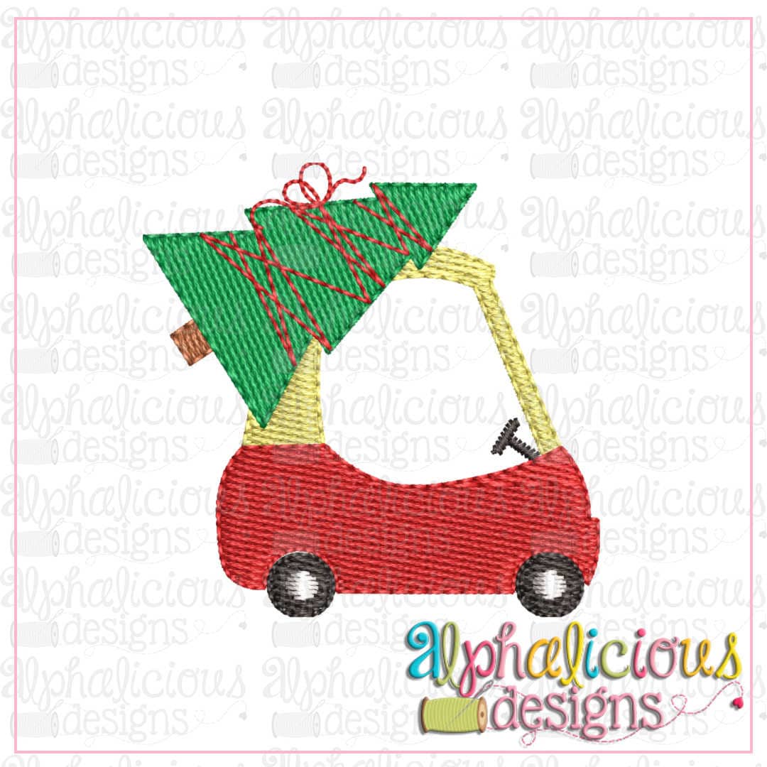 Cozy Coupe with Christmas Tree-MINI-Fill