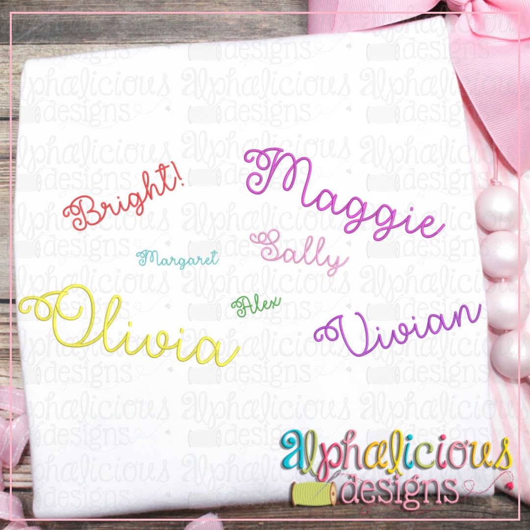 Livy Jane Embroidery font