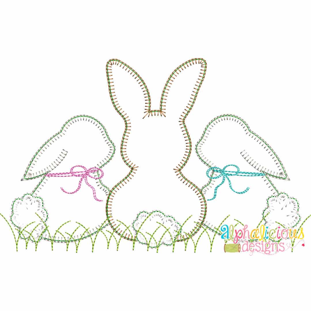 Sweet and Simple Bunny Trio- Blanket