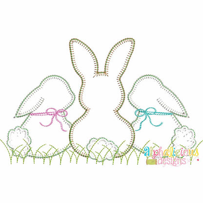 Sweet and Simple Bunny Trio- Blanket