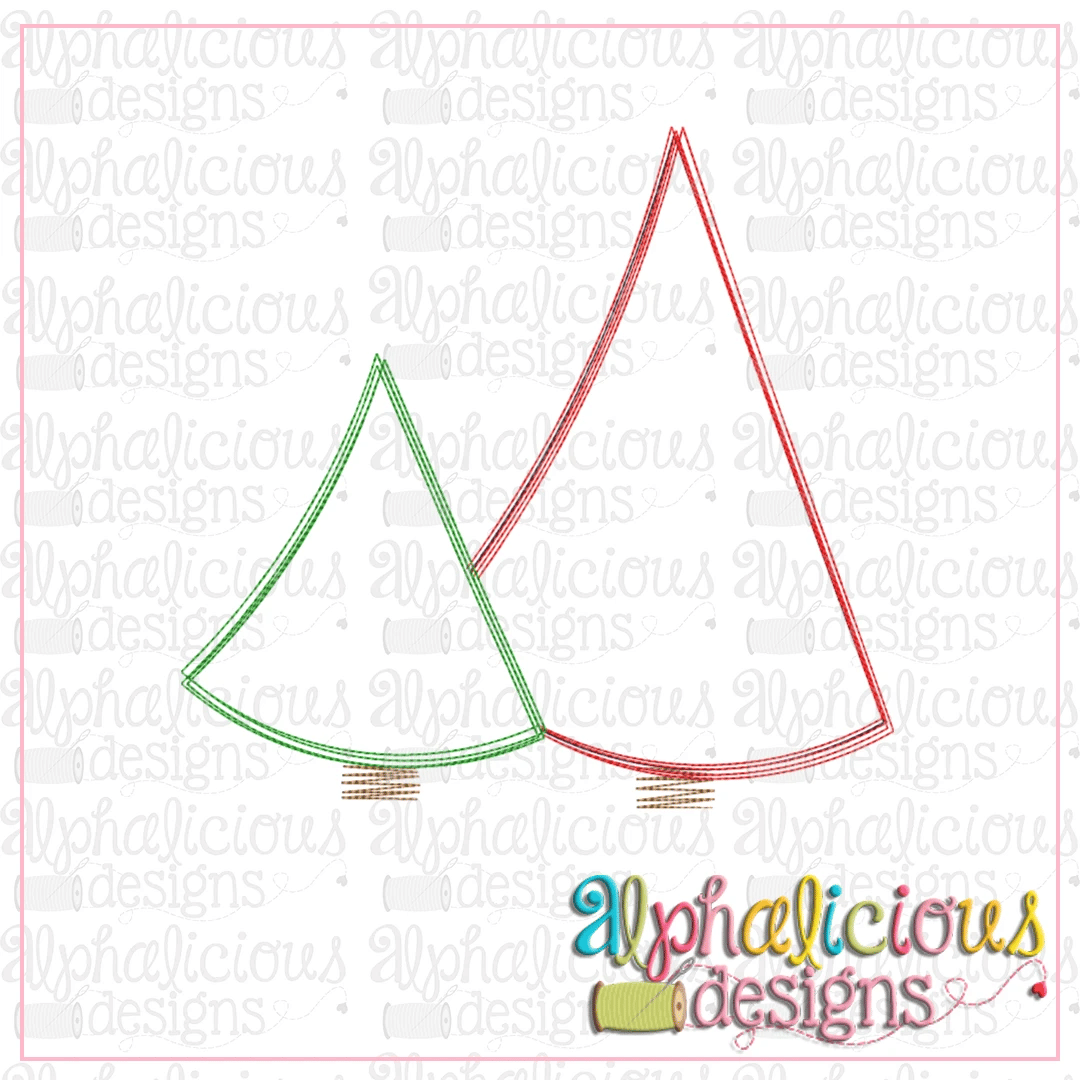 Festive Trees-Zig Zag