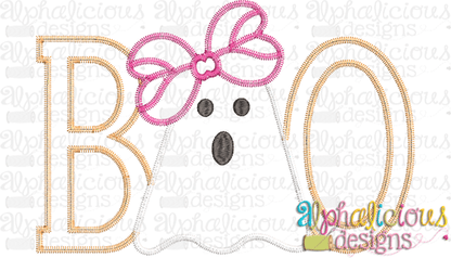 BOO with Bow- ZigZag