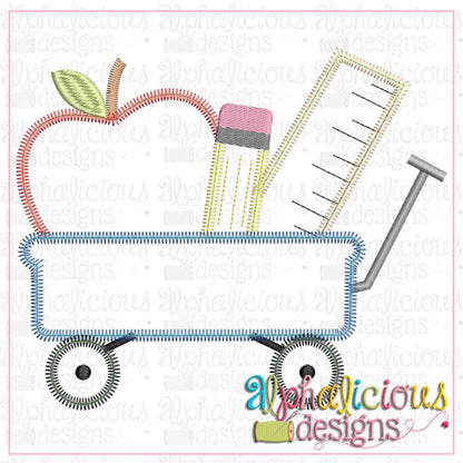 Back To School Wagon-Zig Zag