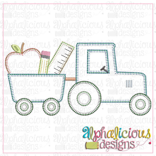 Back To School Tractor-Blanket