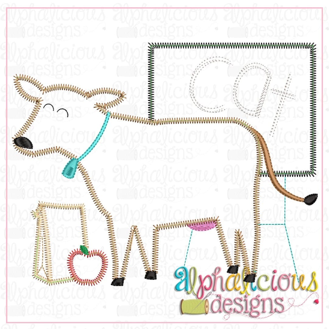 Back to School Cow-ZigZag