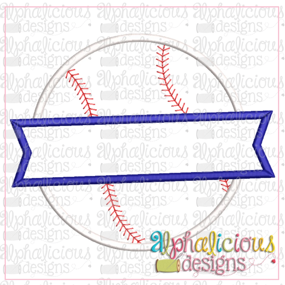 Baseball and Banner-Satin