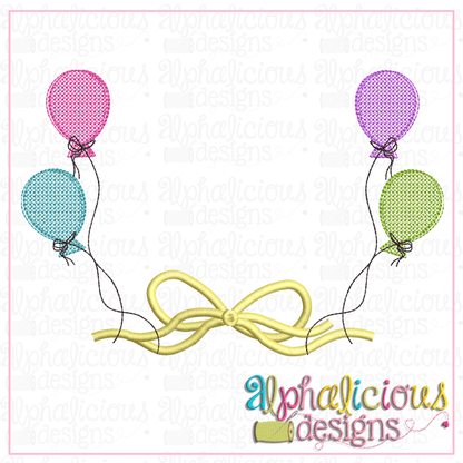Balloon Frame with Bow