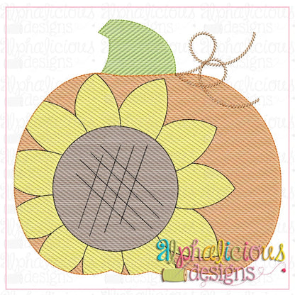 Big Sunflower Pumpkin-Sketch