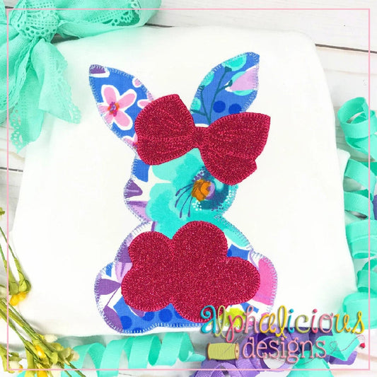 Big Tail Bunny with Bow-Blanket