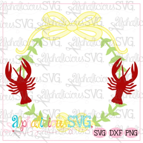 Preppy Girl Frame-Crawfish- SVG