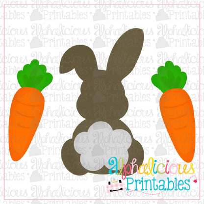 Bunny with Carrots-Printable