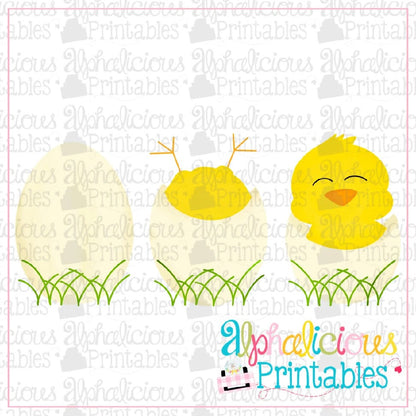 Chicks in Eggs-Printable