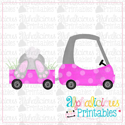 Coupe with Bunny Bum-Pink-Printable