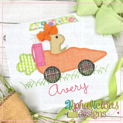 Bunny in Carrot Cart-Blanket