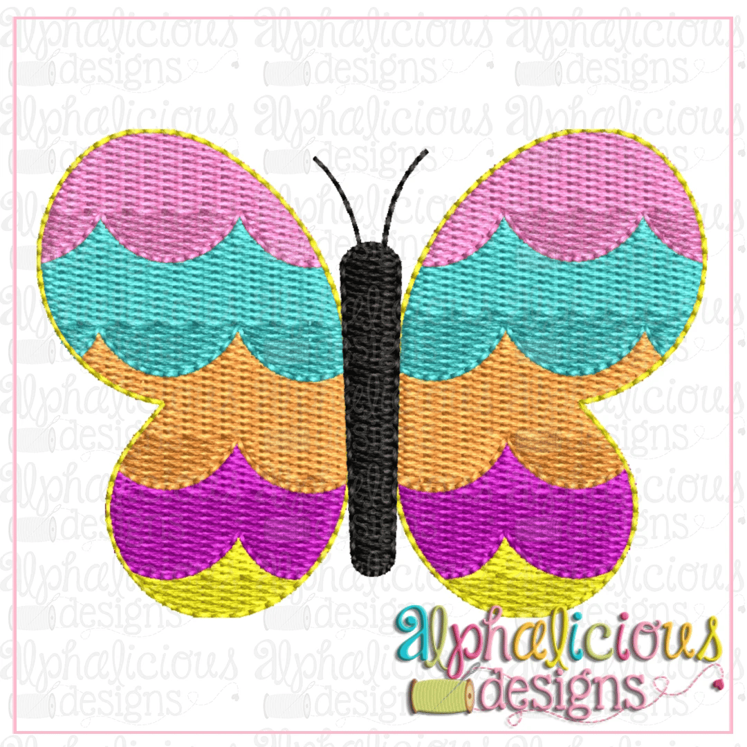 Scallop Butterfly-MINI-Fill – Alphalicious Designs