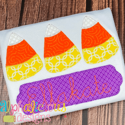 Candy Corn Three In a Row- Blanket
