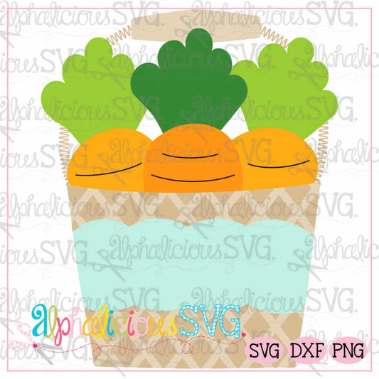 Carrot Bucket SVG
