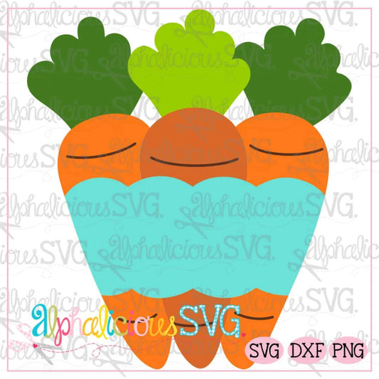 Carrots with Banner SVG