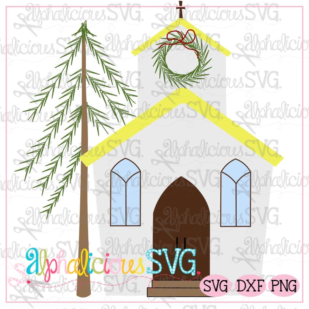 Christmas Church- SVG