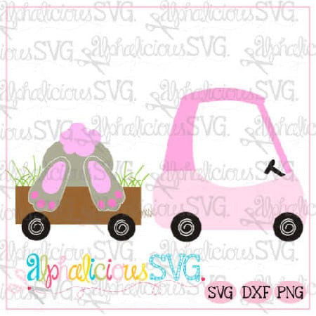 Coupe with Bunny Bum- SVG