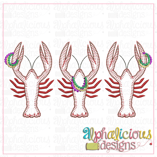 Crawfish with Beads-Trio-Blanket