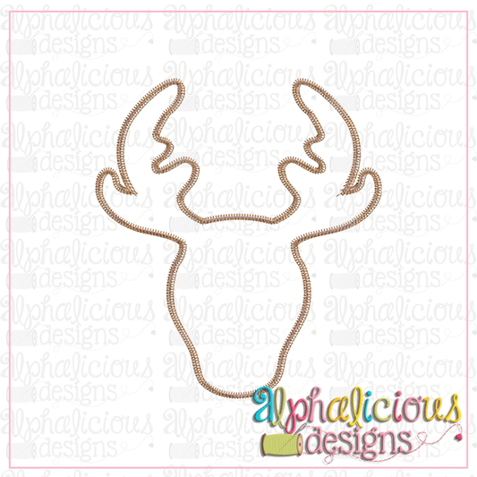 Doodle Deer Head-ZigZag