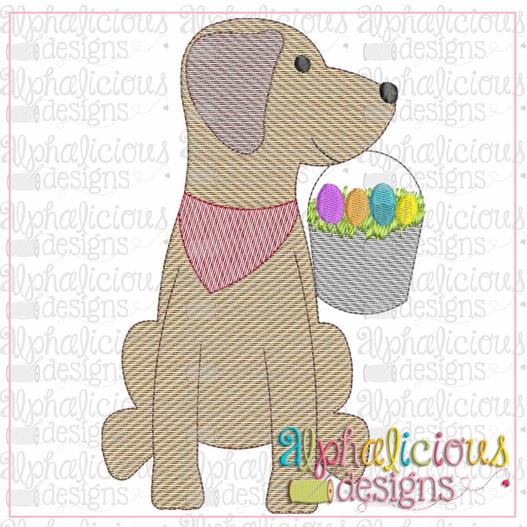 Easter Pail Pup-Sketch