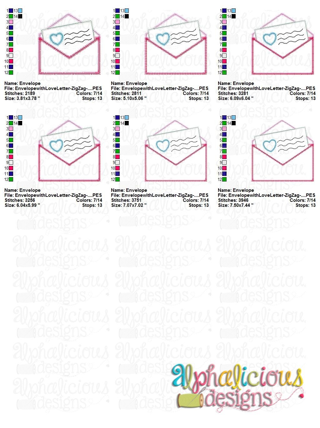 Envelope with Love Letter- ZigZag